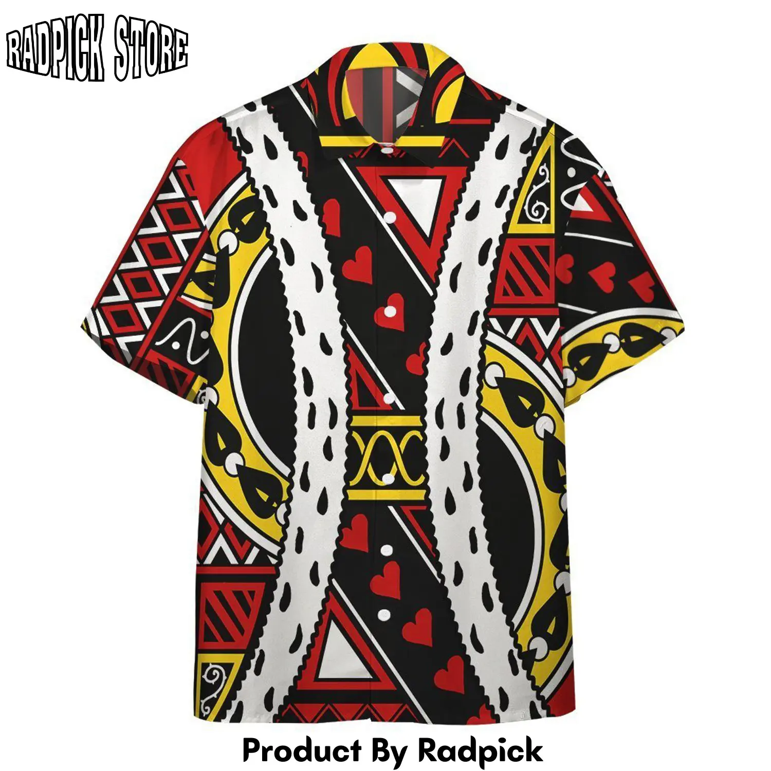 Radpick 3d king of hearts charles hawaii shirt rp29216